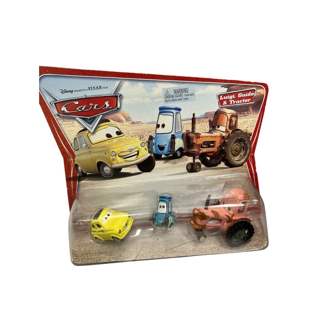 Disney Pixar Cars Movie Moments Luigi Guido Tractor Mattel Diecast Set NIP